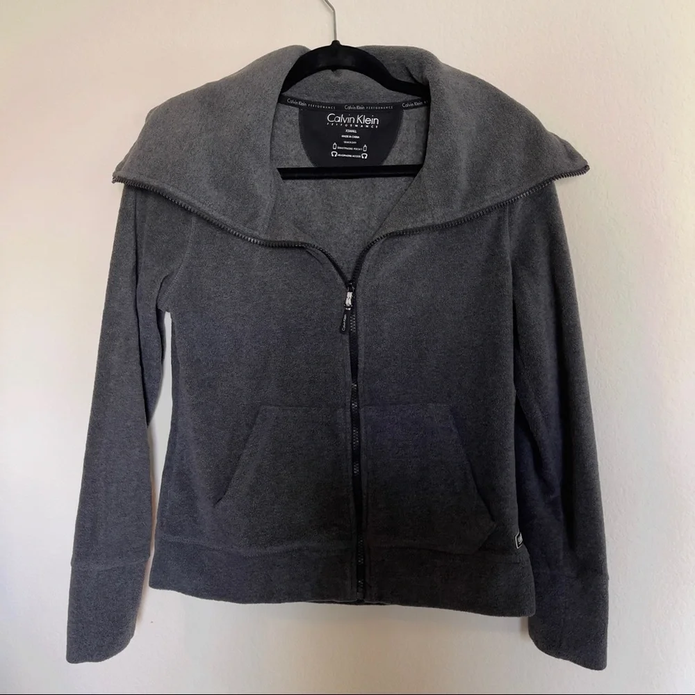 Calvin Klein Gray fleece size extra small - Picture 1 of 3